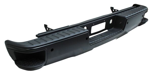 DEFENSA TRASERA PARA PINTAR COMPLETA CON ESCALON PARA SENSOR CHEVROLET PICKUP 2014-2018 TYG