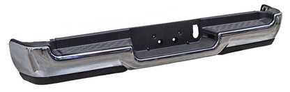 DEFENSA TRASERA CROMADA COMPLETA SIN HOYO PARA SENSOR DODGE PICKUP 2019-2024 TYG
