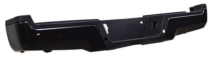 DEFENSA TRASERA COMPLETA CON HOYO PARA SENSOR NEGRA FORD SUPER DUTY 2017-2019 TYG