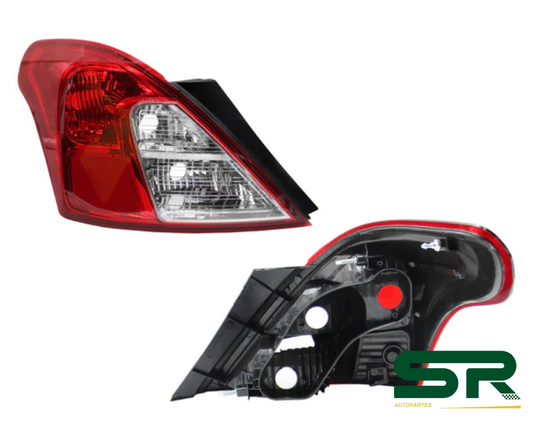 CALAVERA IZQ S/ARNES C/BASE (V-DRIVE 20-24) (ROJO/BLANCO) NISSAN VERSA 12-19 DIFORZA