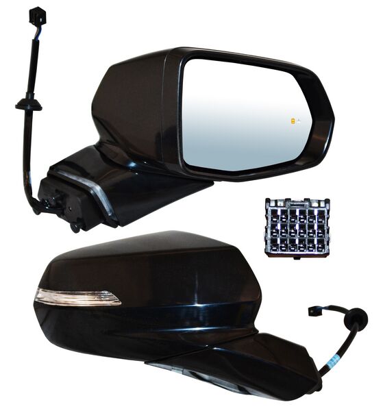 ESPEJO DERECHO ELÉCTRICO PARA PINTAR CON DIRECCIONAL CON DESEMPAÑANTE CON SENSOR PUNTO CIEGO 7 PINES CHEVROLET BLAZER 2019-2021 TYG