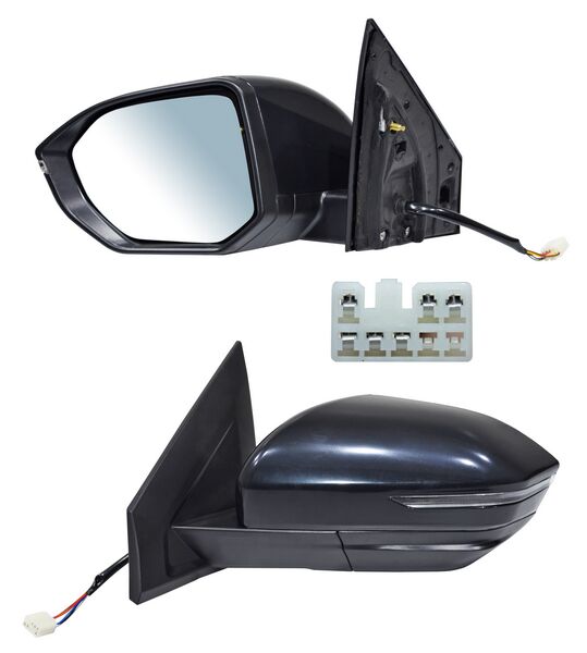 ESPEJO IZQUIERDO ELÉCTRICO PARA PINTAR CON DIRECCIONAL CON DESEMPAÑANTE 6 PINES CHEVROLET CAPTIVA 2022-2025 TYG