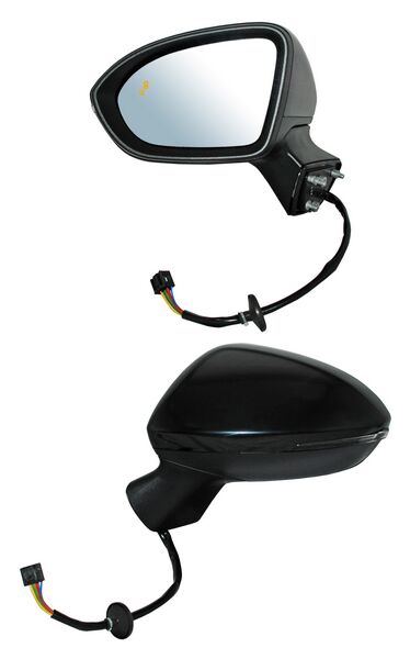 ESPEJO IZQUIERDO ELÉCTRICO CON DESEMPAÑANTE CON DIRECCIONAL CON SENS PUNTO CIEGO PARA PINTAR MTP 8 PINES CCC3 CHEVROLET CRUZE 2017-2019 TYG
