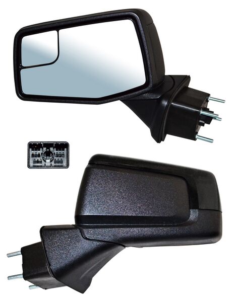 ESPEJO IZQUIERDO PICKUP ELÉCTRICO PARA PINTAR CON DESEMPAÑANTE CON PUNTO CIEGO 5 PINES CHEVROLET CHEV 1500 SILVERADO 2019-2025 TYG