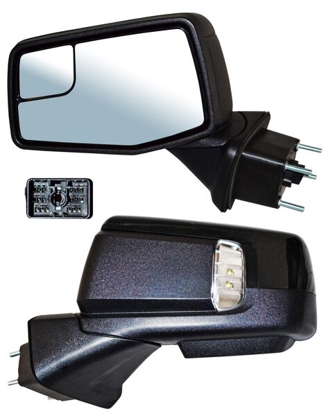 ESPEJO IZQUIERDO ELÉCTRICO 15 PINES CON DIRECCIONAL CON DESEMPAÑANTE AUTOABATIBLE PARA PINTAR CON SENSOR DE PUNTO CIEGO CON MEMORIA CON LUZ INFERIOR CHEVROLET PICKUP SILVERADO 2019-2022 TYG