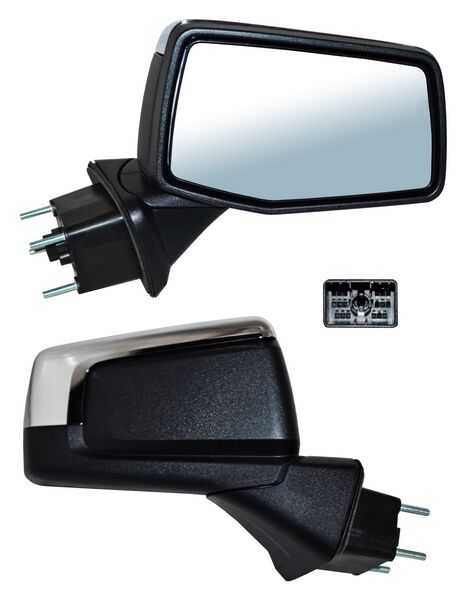 ESPEJO DERECHO PICKUP ELÉCTRICO CROM CON DESEMPAÑANTE CON SENS TEMP 7 PINES CHEVROLET CHEV 1500 SILVERADO 2019-2025 TYG