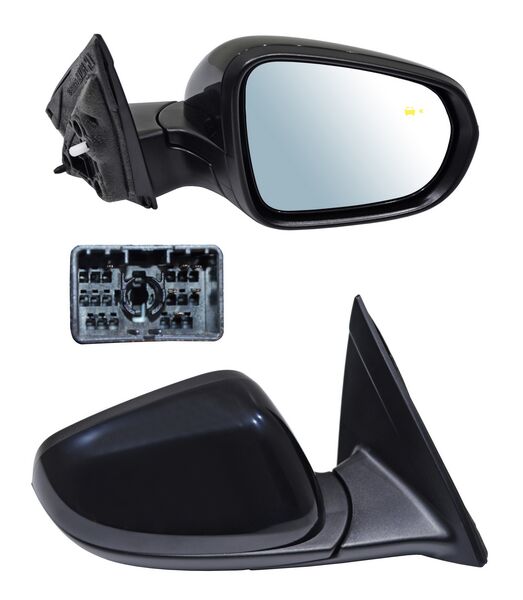 ESPEJO DERECHO ELÉCTRICO PARA PINTAR CON DESEMPAÑANTE CON SENSOR PUNTO CIEGO 6 PINES CHEVROLET TRAX 2024-2025 TYG