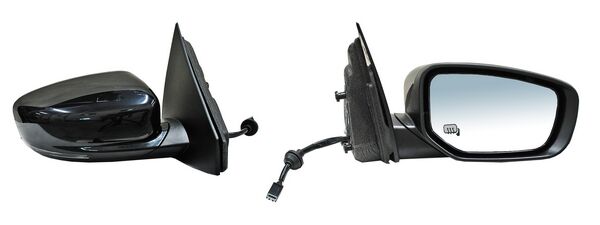 ESPEJO DERECHO ELÉCTRICO CON DESEMPAÑANTE CON DIRECCIONAL CON LUZ INFERIOR PARA PINTAR 9 PINES DODGE / CHRYSLER DART 2013-2016 TYG