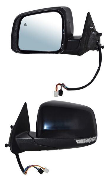 ESPEJO IZQUIERDO ELÉCTRICO PARA PINTAR CON MEM CON DIRECCIONAL CON DESEMPAÑANTE CON SENS PUNTO CIEGO 13 PINES DODGE / CHRYSLER DURANGO 2012-2020 TYG