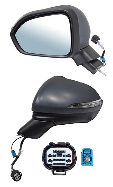 ESPEJO IZQUIERDO ELÉCTRICO CON DIRECCIONAL PARA CAMARA 8 PINES DODGE / CHRYSLER JOURNEY 2024-2026 TYG