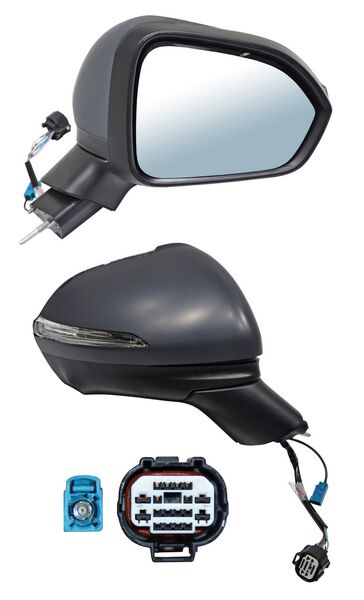 ESPEJO DERECHO ELÉCTRICO CON DIRECCIONAL PARA CAMARA 8 PINES DODGE / CHRYSLER JOURNEY 2024-2026 TYG