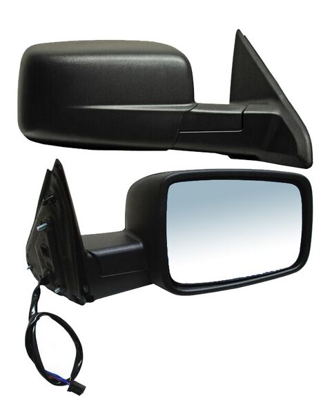 ESPEJO DERECHO PICKUP ELÉCTRICO CON DESEMPAÑANTE NEGRO 5 PINES DODGE / CHRYSLER DODGE / RAM 2011-2020 TYG