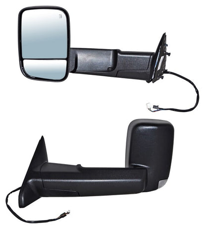 ESPEJO IZQUIERDO ELÉCTRICO 12 PINES CON DIRECCIONAL CON DESEMPAÑANTE TEXTURIZADO CON SENSOR DE PUNTO CIEGO CON LUZ INFERIOR DODGE PU 2013-2016 / DODGE TELESCOPICO C 2013-2016 / DODGE SENS TEMP 2013-2016 TYG