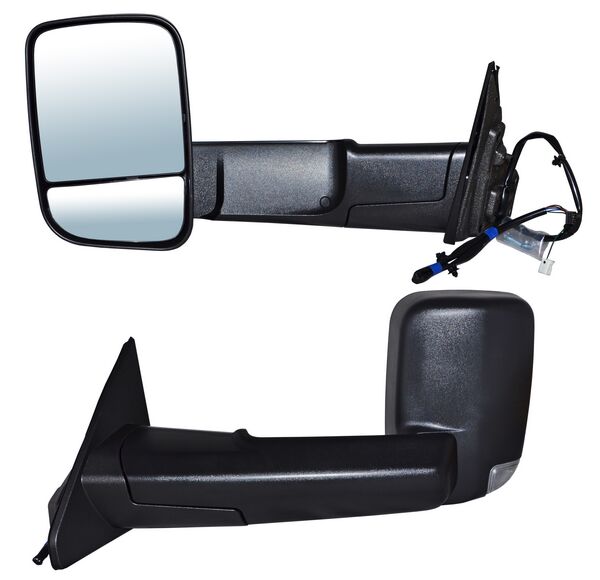 ESPEJO IZQUIERDO PICKUP RAM LINEA NUEVA ELÉCTRICO POROSO CON DIRECCIONAL CON LUZ INFERIOR TELESCOPICO 10 PINES .6 DODGE / CHRYSLER DODGE 2019-2022 TYG