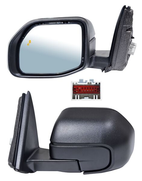 ESPEJO IZQUIERDO ELÉCTRICO 7 PINES CON DESEMPAÑANTE TEXTURIZADO CON SENSOR DE PUNTO CIEGO FORD BRONCO 2021-2025 TYG