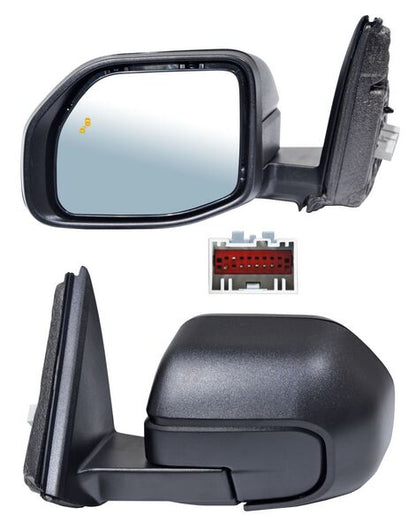 ESPEJO IZQUIERDO ELÉCTRICO 7 PINES CON DESEMPAÑANTE TEXTURIZADO CON SENSOR DE PUNTO CIEGO FORD BRONCO 2021-2025 TYG