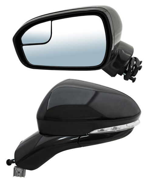 ESPEJO IZQUIERDO ELÉCTRICO 11 PINES CON DIRECCIONAL CON DESEMPAÑANTE PARA PINTAR CON SENSOR DE PUNTO CIEGO CON MEMORIA CON LUZ INFERIOR FORD FUSION 2013-2017 TYG