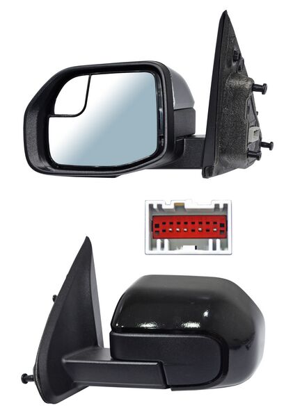 ESPEJO IZQUIERDO ELECCT PARA PINTAR CON PUNTO CIEGO CON DESEMPAÑANTE 5 PINES FORD MAVERICK 2022-2023 TYG