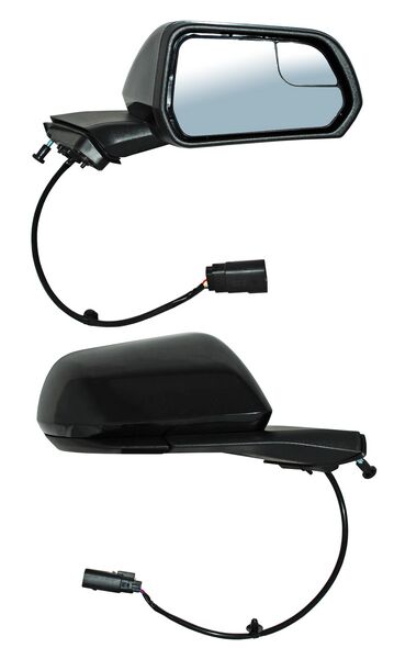 ESPEJO DERECHO ELÉCTRICO CON PUNTO CIEGO PARA PINTAR 3 PINES MTP FORD MUSTANG COUPE / CONVERTIBLE 2015-2023 TYG