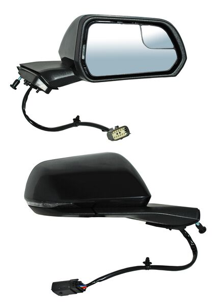 ESPEJO DERECHO ELÉCTRICO CON DESEMPAÑANTE CON DIRECCIONAL CON PUNTO CIEGO PARA PINTAR CON LUZ INFERIOR 7 PINES FORD MUSTANG COUPE / CONVERTIBLE 2015-2023 TYG