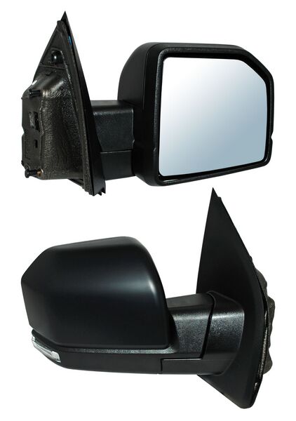 ESPEJO DERECHO ELÉCTRICO 16 PINES CON DIRECCIONAL CON DESEMPAÑANTE AUTOABATIBLE PARA PINTAR CON SENSOR DE PUNTO CIEGO CON MEMORIA CON LUZ INFERIOR LED FORD PICKUP / FORD F-150 C 2015-2020 / FORD SENS 2015-2020 TYG