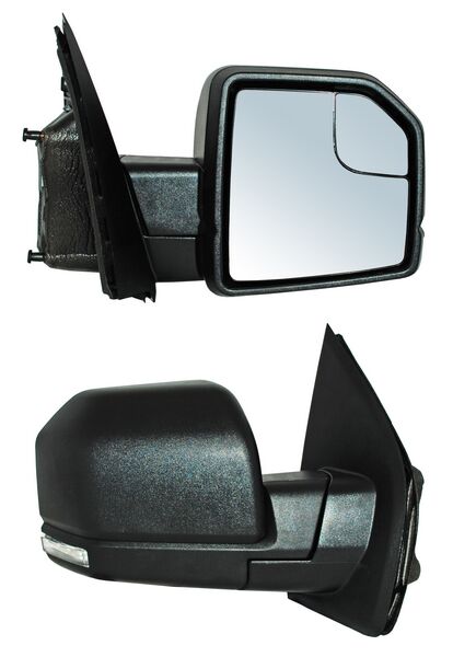ESPEJO DERECHO PICKUP ELÉCTRICO CON DIRECCIONAL CON PUNTO CIEGO CON LUZ INFERIOR LED CON DESEMPAÑANTE POROSO 9 PINES FORD / F150 2015-2020 TYG