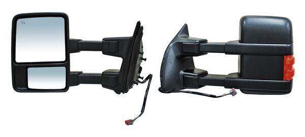ESPEJO IZQUIERDO ELÉCTRICO 7 PINES CON DIRECCIONAL CON DESEMPAÑANTE TEXTURIZADO FORD SUPER DUTY TELESCOPICO F250 2008-2016 / FORD F350 2008-2016 / FORD F450 2008-2016 / FORD F550 2008-2016 TYG