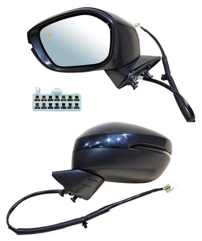 ESPEJO IZQUIERDO ELÉCTRICO PARA PINTAR CON SENSOR PUNTO CIEGO CON DESEMPAÑANTE CON DIRECCIONAL 8 PINES HONDA CIVIC 2022-2024 TYG