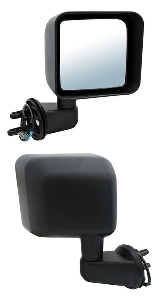 ESPEJO DERECHO ELÉCTRICO POROSO CON DESEMPAÑANTE 5 PINES JEEP WRANGLER 2007-2018 TYG