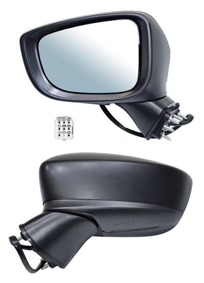 ESPEJO IZQUIERDO YARIS R 16-20 ELÉCTRICO PARA PINTAR CON DIRECCIONAL CON DESEMPAÑANTE 6 PINES MAZDA 2 2016-2025 TYG