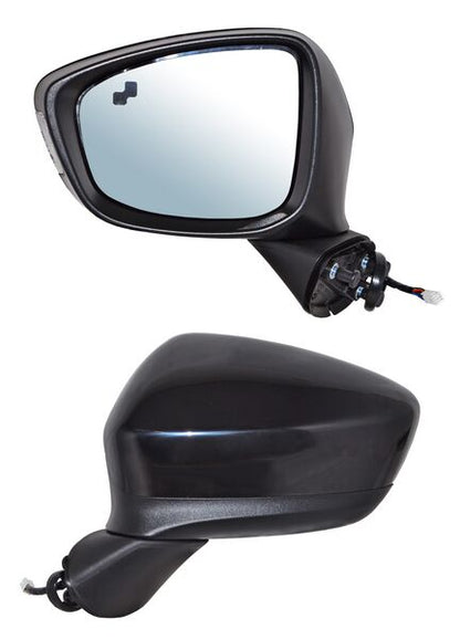 ESPEJO IZQUIERDO ELÉCTRICO 7 PINES CON DIRECCIONAL CON DESEMPAÑANTE PARA PINTAR CON SENSOR DE PUNTO CIEGO MAZDA CX-5 2013-2014 TYG