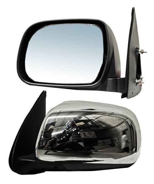 ESPEJO IZQUIERDO ELÉCTRICO 3 PINES CROMADO TOYOTA HILUX 2005-2011 TYG