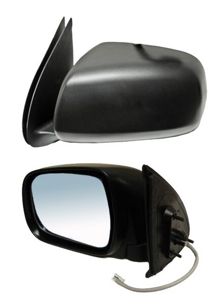 ESPEJO IZQUIERDO ELÉCTRICO NEGRO LISO 3 PINES TOYOTA HILUX 2005-2011 TYG