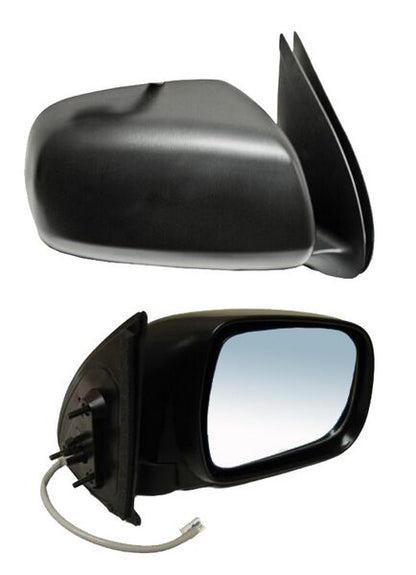ESPEJO DERECHO ELÉCTRICO NEGRO LISO 3 PINES TOYOTA HILUX 2005-2011 TYG