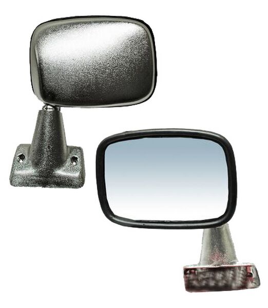 ESPEJO IZQUIERDO PICKUP SIN CONT CROM CON CUELLO TOYOTA 1984-1988 TYG