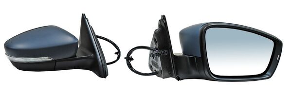 ESPEJO DERECHO ELÉCTRICO CON DESEMPAÑANTE CON DIRECCIONAL PARA PINTAR 6 PINES GV DMV 880.06 VOLKSWAGEN JETTA BICENTENARIO 2010-2018 TYG
