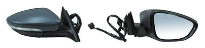 ESPEJO DERECHO ELÉCTRICO 6 PINES CON DIRECCIONAL CON DESEMPAÑANTE PARA PINTAR VOLKSWAGEN PASSAT 2012-2016 TYG