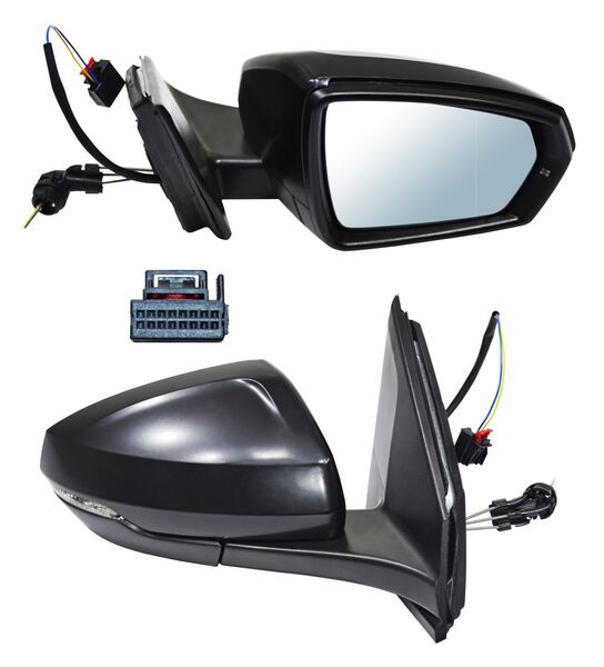 ESPEJO DERECHO CON CONT PARA PINTAR CON DIRECCIONAL 2 PINES VOLKSWAGEN POLO 2024-2026 TYG