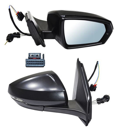 ESPEJO DERECHO CON CONT PARA PINTAR CON DIRECCIONAL 2 PINES VOLKSWAGEN POLO 2024-2026 TYG