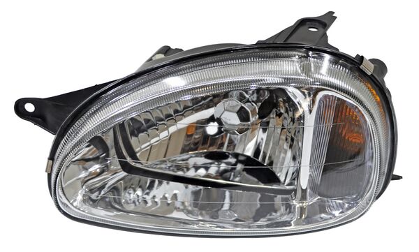 FARO IZQUIERDO CON AJUSTE CHEVROLET / SWING / JOY / MONZA 2001-2003 LISO 678. TYC