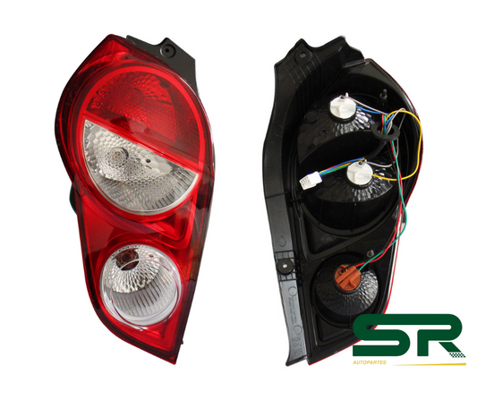 CALAVERA IZQ C/ARNES (ROJO/BLANCO/BLANCO) CHEVROLET SPARK 13-17 DIFORZA