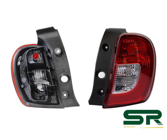 CALAVERA DER S/ARNES CLARA RECTANGULO (ROJO/BLANCO) NISSAN MARCH 14-20 DIFORZA