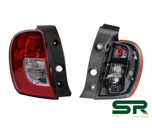 CALAVERA IZQ S/ARNES CLARA RECTANGULO (ROJO/BLANCO) NISSAN MARCH 14-20 DIFORZA