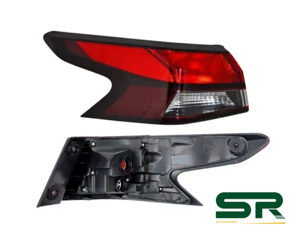 CALAVERA IZQUIERDA EXTERIOR S/ARNES OSCURA FILO NEGRO (ROJO/BLANCO/ROJO) NISSAN VERSA 2020-2024 DIFORZA