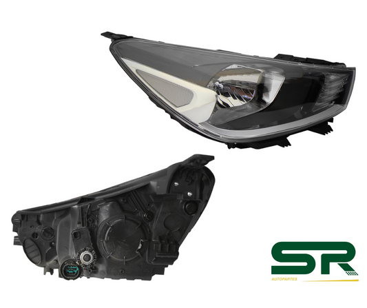 FARO DER F/NEGRO C/MOTOR S/LUPA (SEDAN/H-BACK) KIA RIO 18-23 DIFORZA