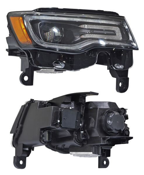 FARO DERECHO CON LUZ DE DÍA NEGRO FILO LED JEEP GRAND CHEROKEE 2017-2021 TYC