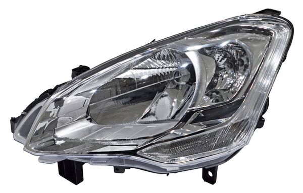 FARO IZQUIERDO CON MOTOR CROMADO PEUGEOT PARTNER 2016-2019 TYC