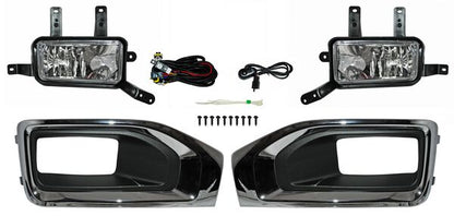 FARO DE NIEBLA CHEVROLET YUKON / DENALI 2015-2016 C / PARRILLA CON MOLDURA CROMADA JGO 352 TYG