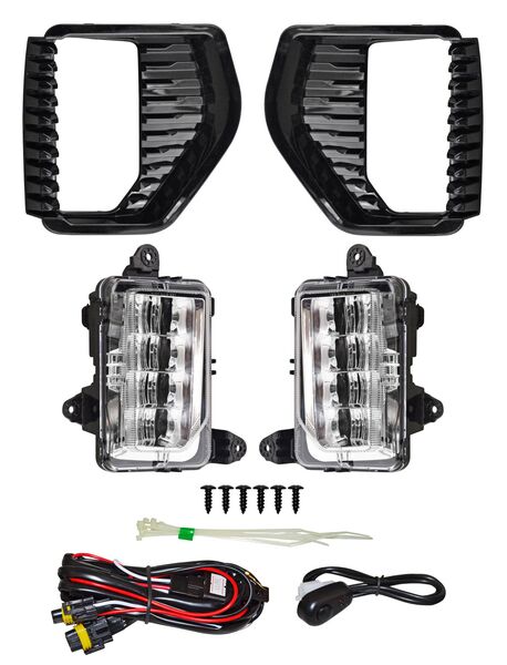 FARO DE NIEBLA CHEVROLET GMC SIERRA 2019-2021 5.4 LED C / PARRILLA JGO 352 TYG