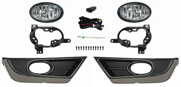 FARO DE NIEBLA HONDA CR-V 2017-2019 C / PARRILLA FILO CROM JGO 352 780.05 TYG